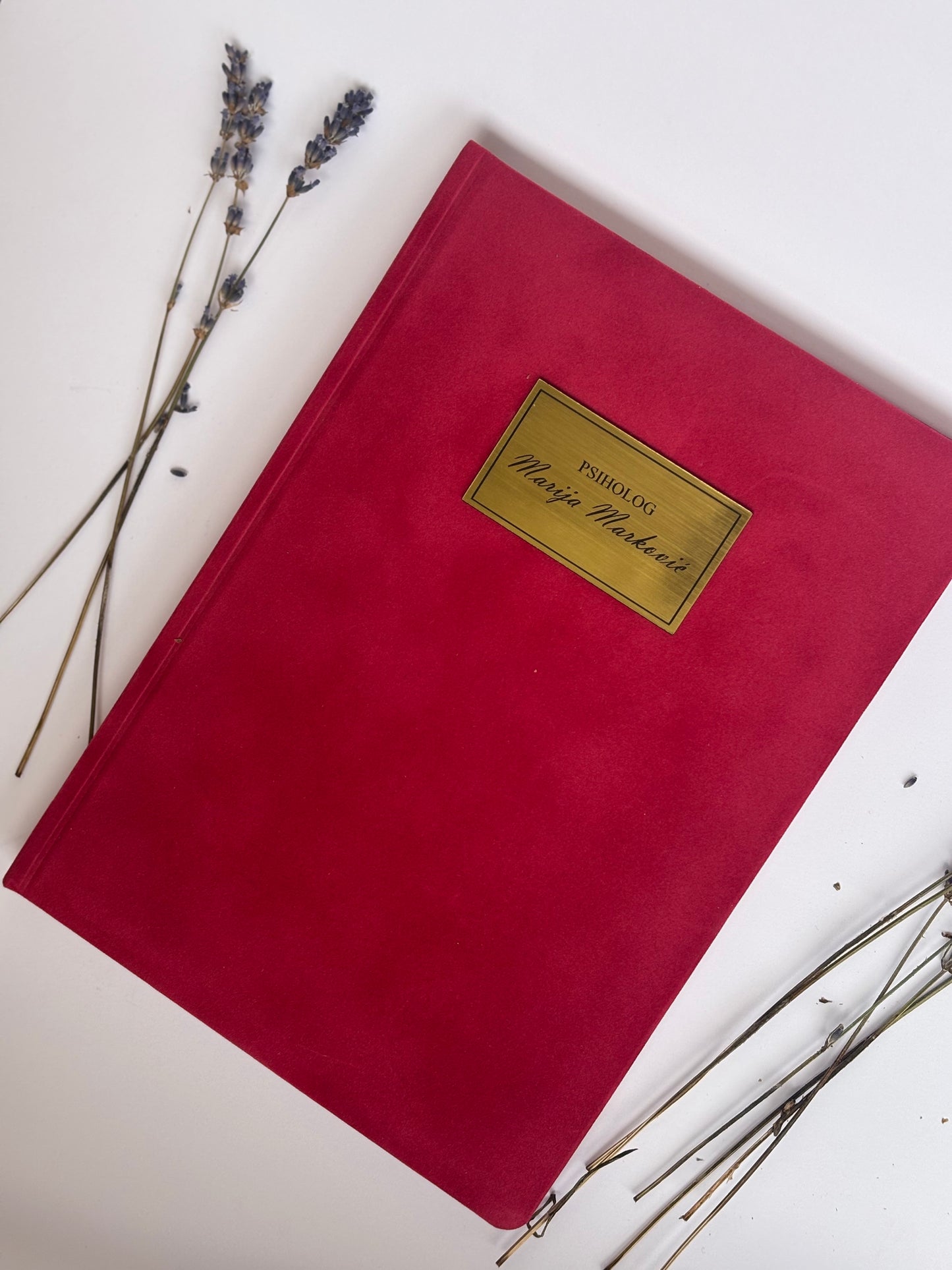 Pliš rokovnik B5 | Luna Rose