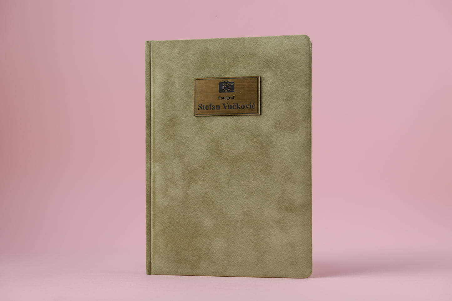 Pliš rokovnik B5 | Olive