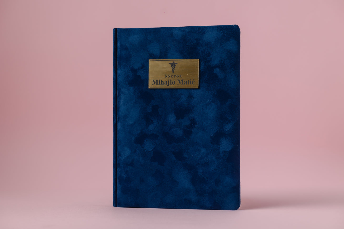 Pliš rokovnik B5 | Midnight Blue