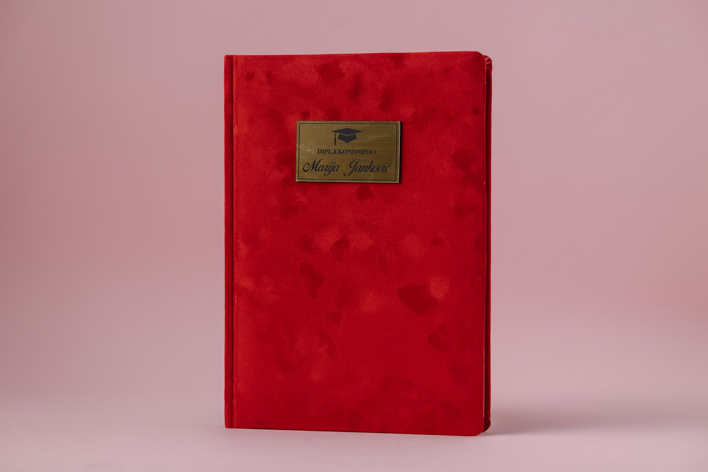 Pliš rokovnik B5 | Luna Rose