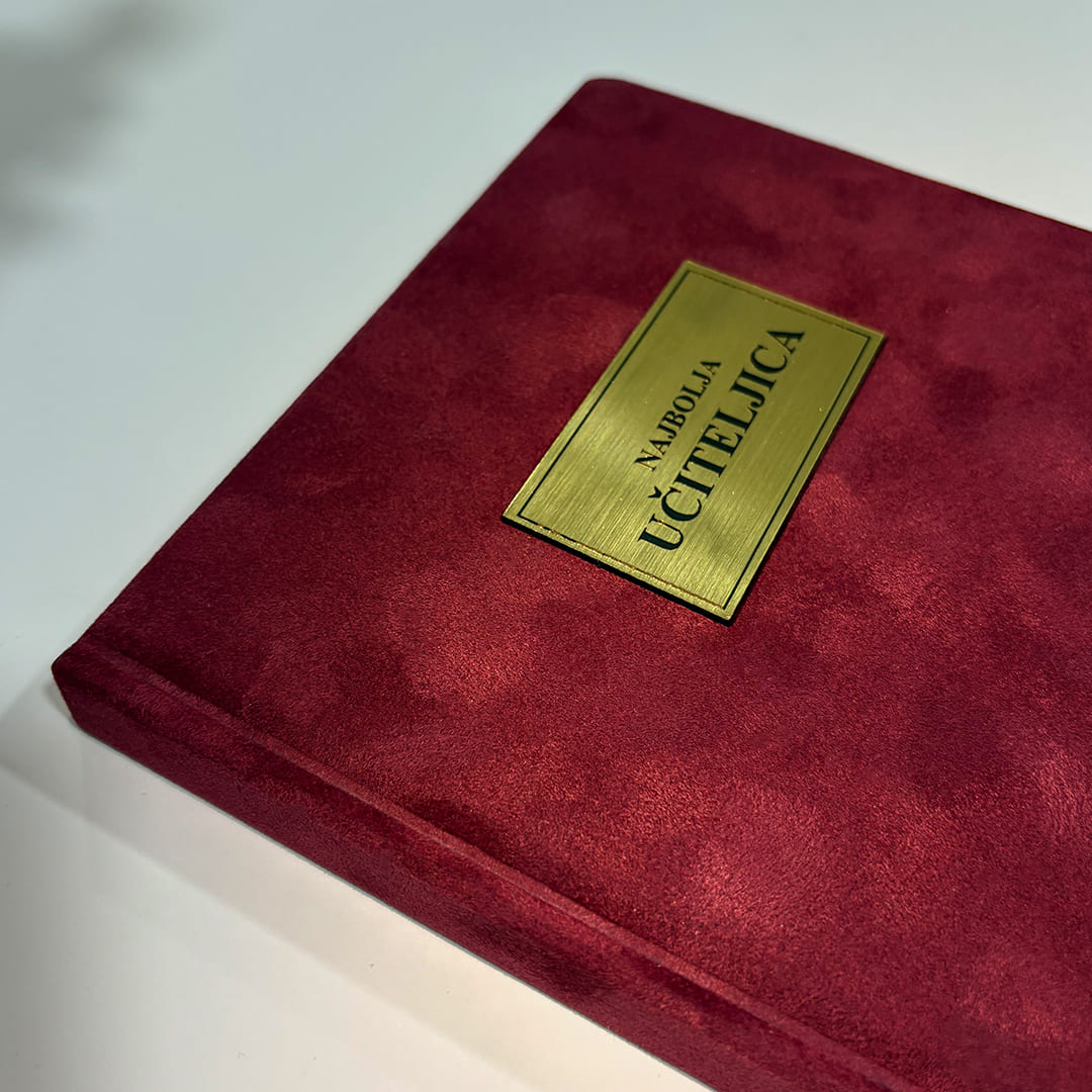 Pliš rokovnik B5 | Velvet Touch