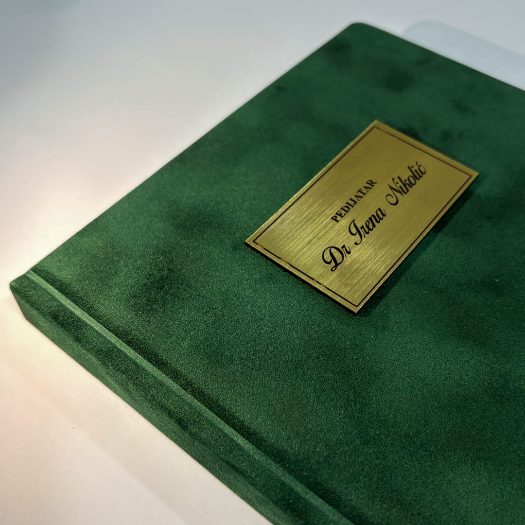 Pliš rokovnik B5 | Royal Green