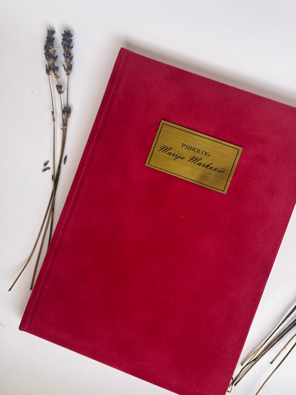 Pliš rokovnik B5 | Luna Rose