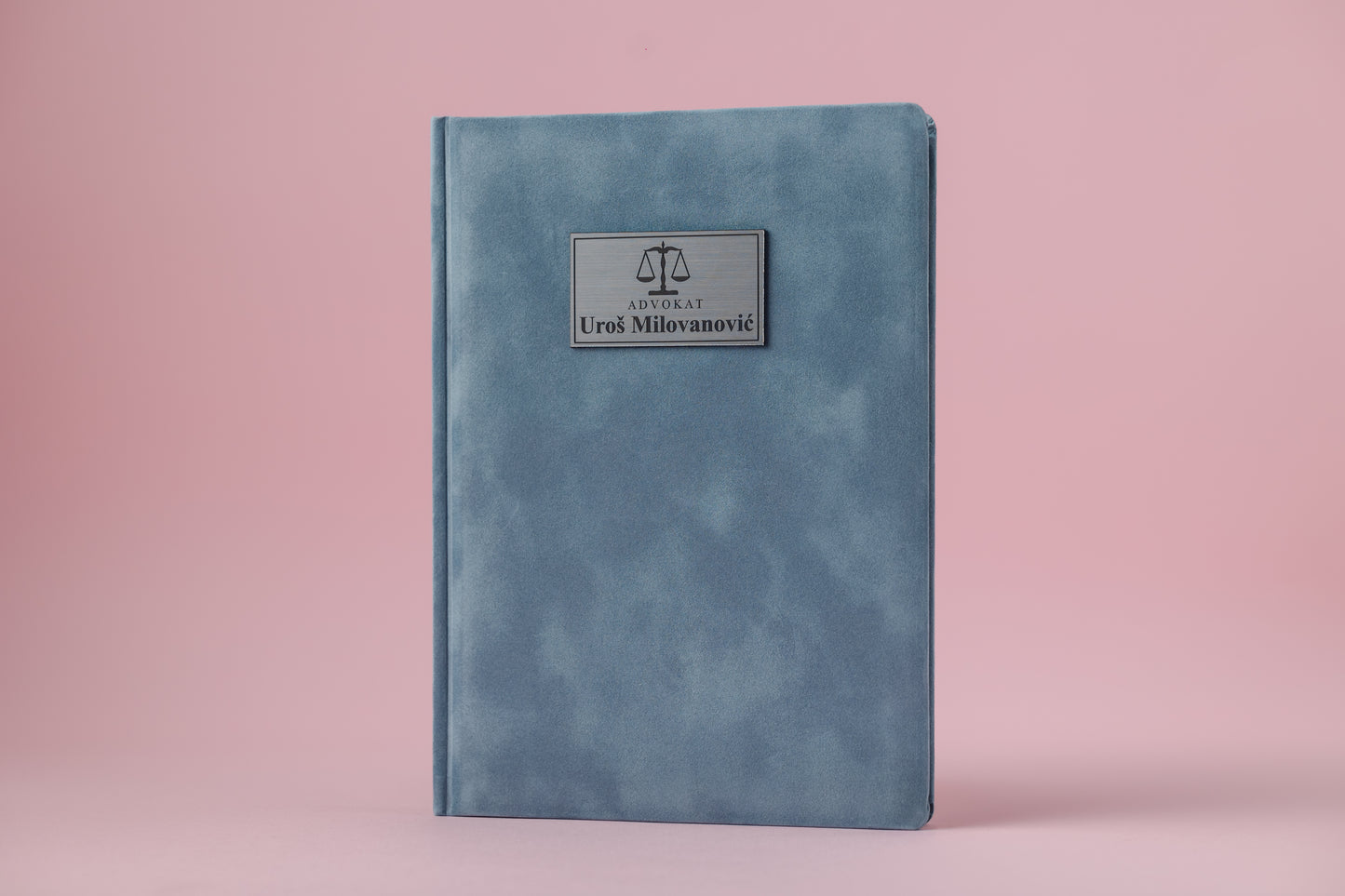 Pliš rokovnik B5 | Dusty Blue