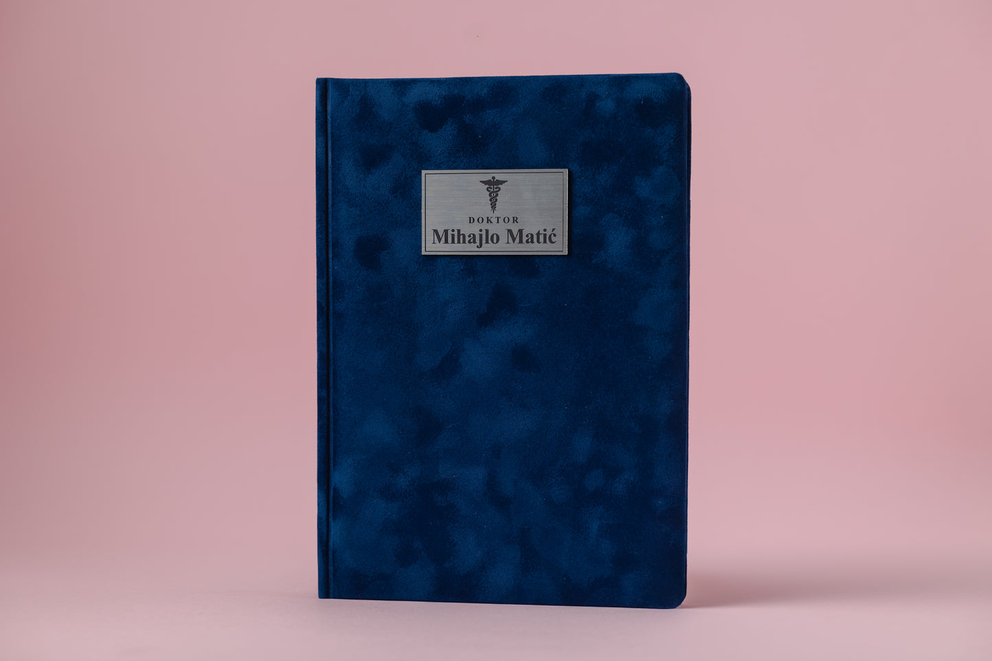 Pliš rokovnik B5 | Midnight Blue