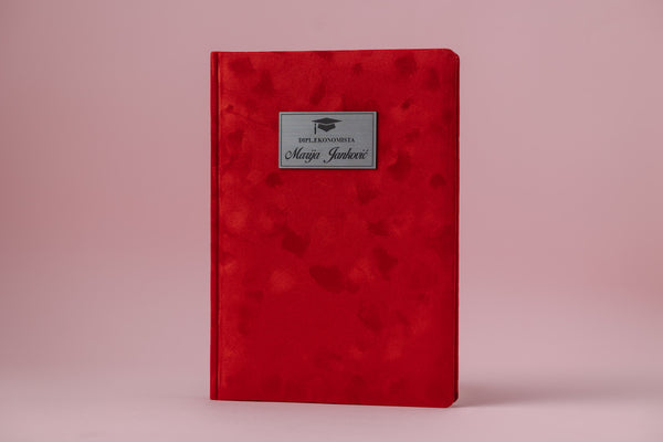 Pliš rokovnik B5 | Luna Rose