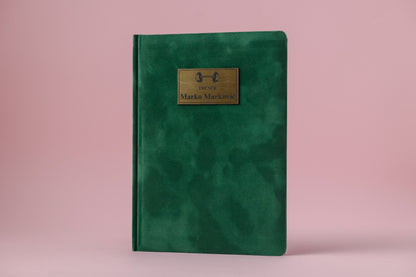 Pliš rokovnik B5 | Royal Green