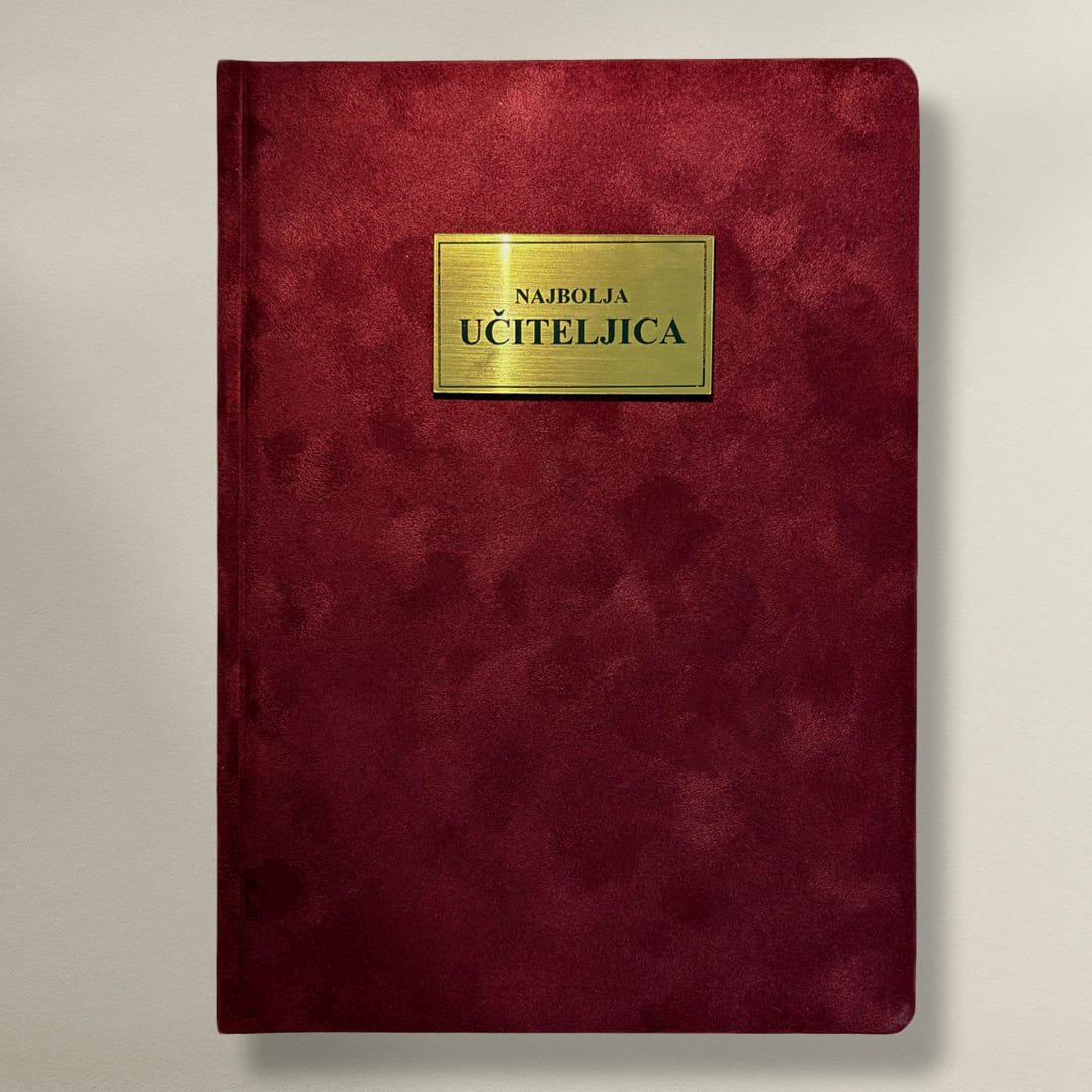 Pliš rokovnik B5 | Velvet Touch