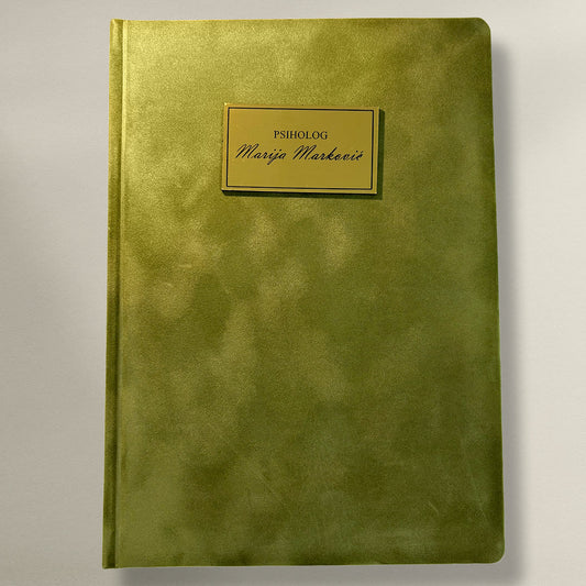 Pliš rokovnik B5 | Olive