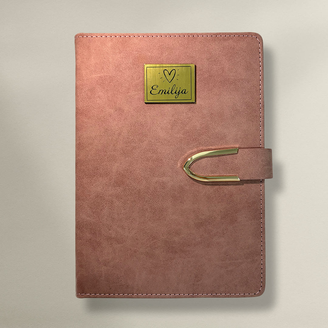 Golden Clip rokovnik A5 | Peach