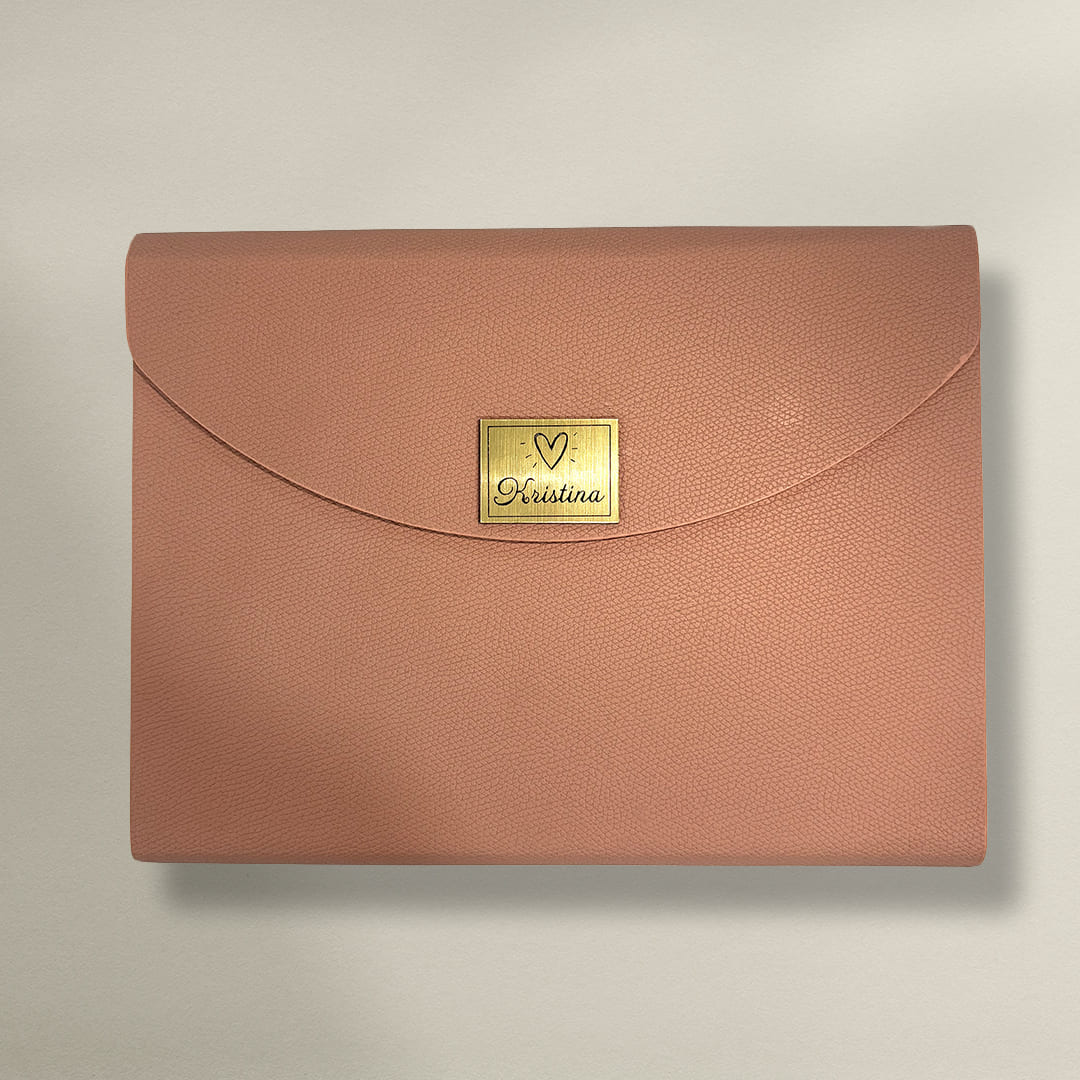 Handbag rokovnik B5 | Peach